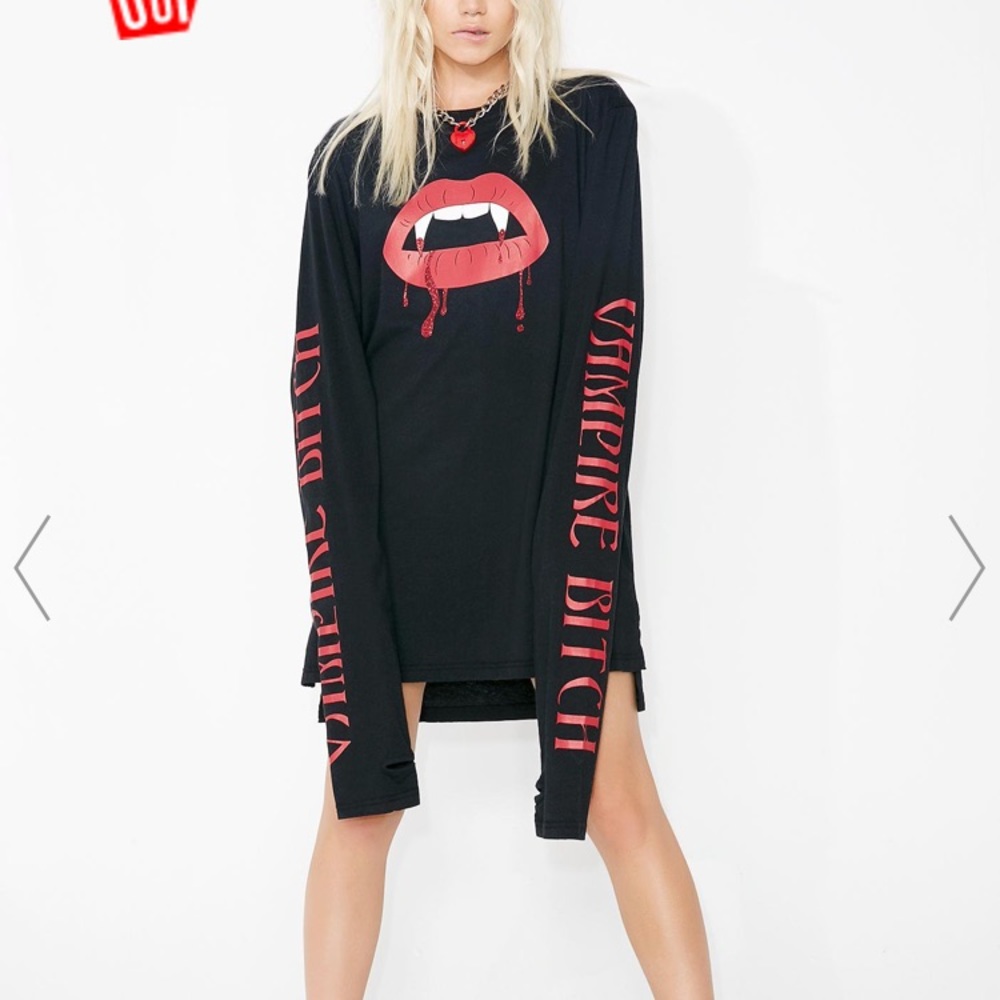 Vampire Bite Me long sleeve